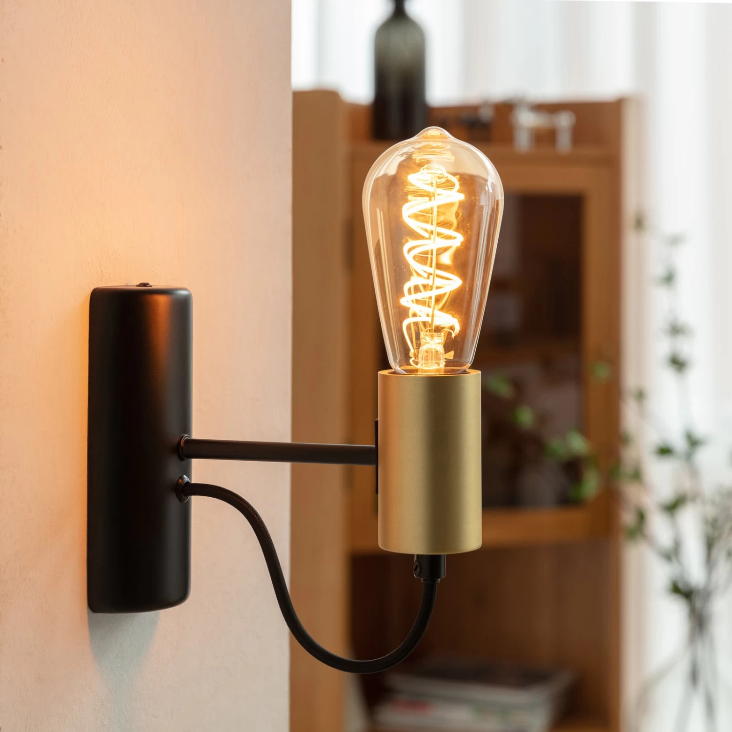 Lucande E27 4,9W LED-Rustikalampe 1800K 200lm Amber 2er – Bild 2