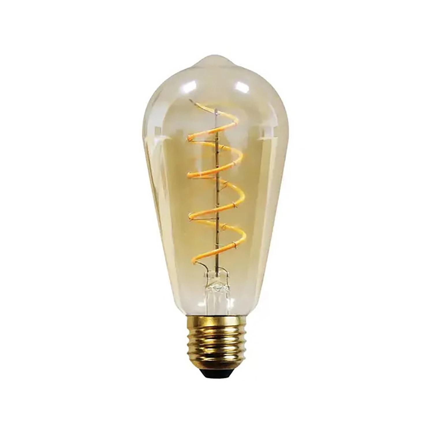 Lucande E27 4,9W LED-Rustikalampe 1800K 200lm Amber 2er – Bild 4