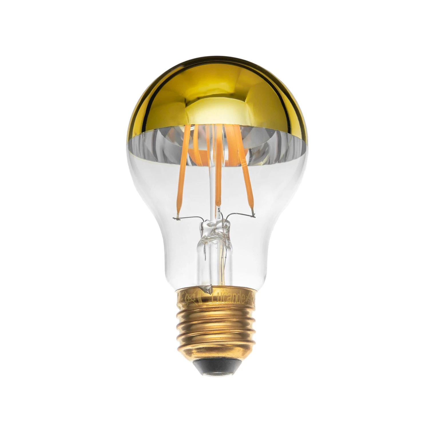 Lucande E27 3,5W LED-Kopfspiegellampe A60 2700K Gold 2er â Bild 2