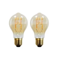 Lucande E27 3,8W LED-Filament 918 170 Lumen Amber 2er-Set