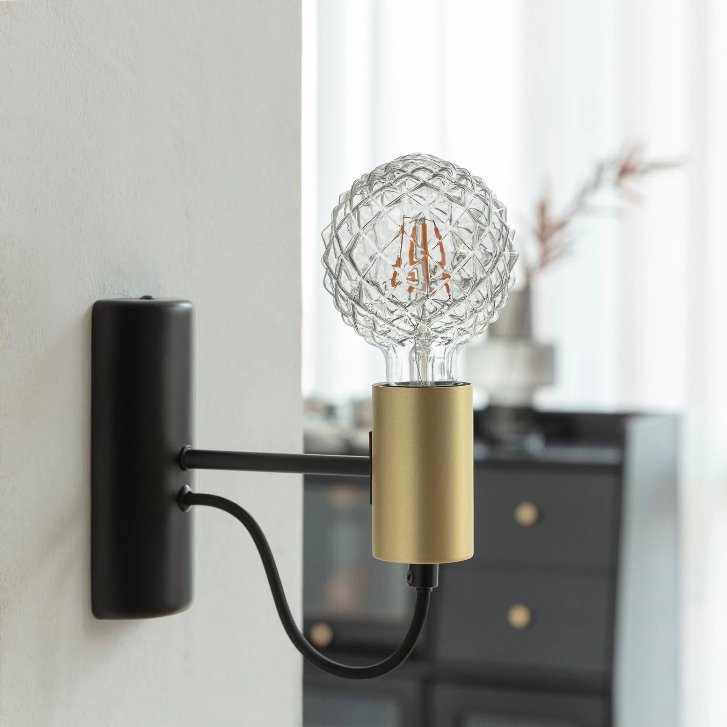 Lucande E27 3,8W LED-Lampe G95 918 Struktur Smoke 2er-Set – Bild 2