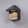 Lucande Zalinda LED-Außenwandleuchte In Dunkelgrau