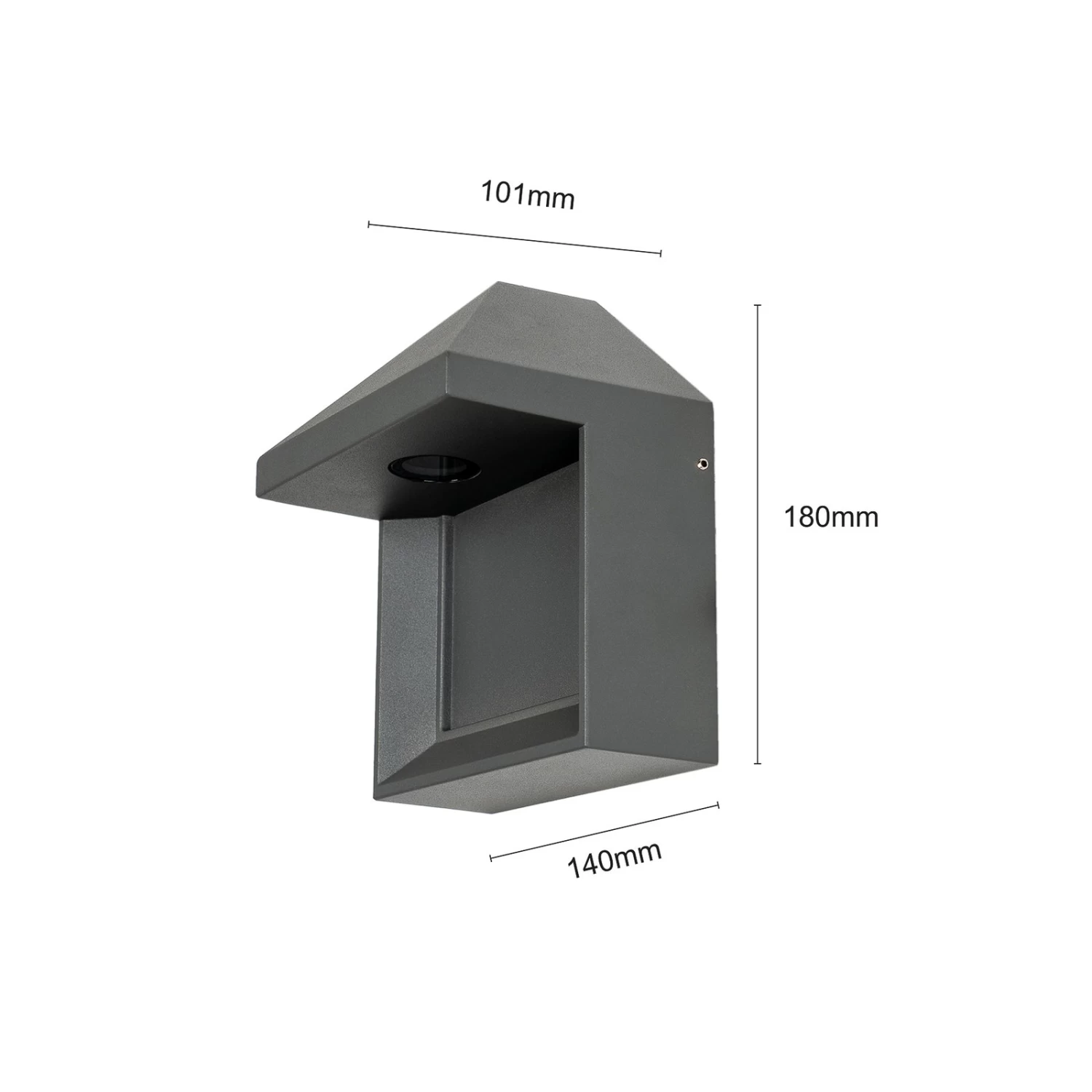 Lucande Zalinda LED-AuĂenwandleuchte In Dunkelgrau â Bild 6