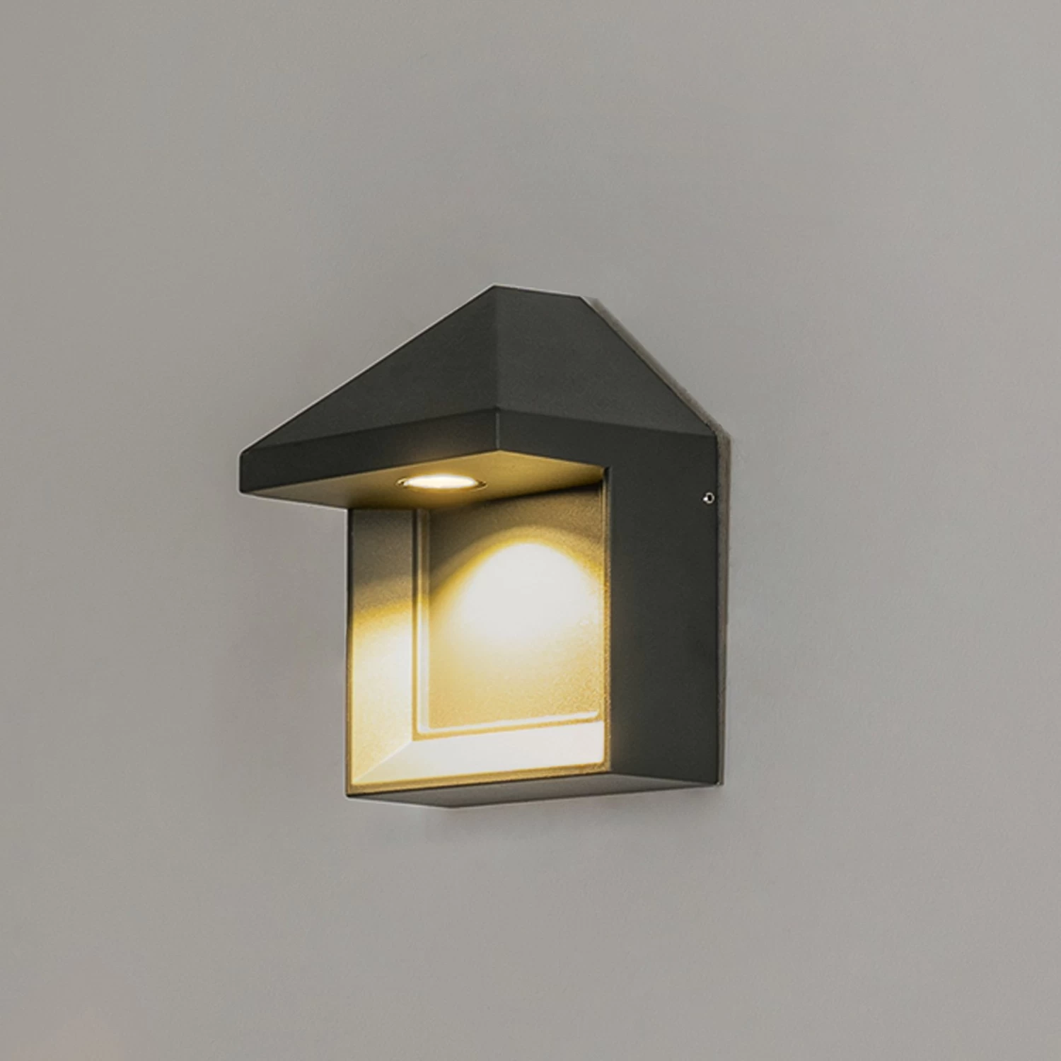 Lucande Zalinda LED-AuĂenwandleuchte In Dunkelgrau â Bild 7