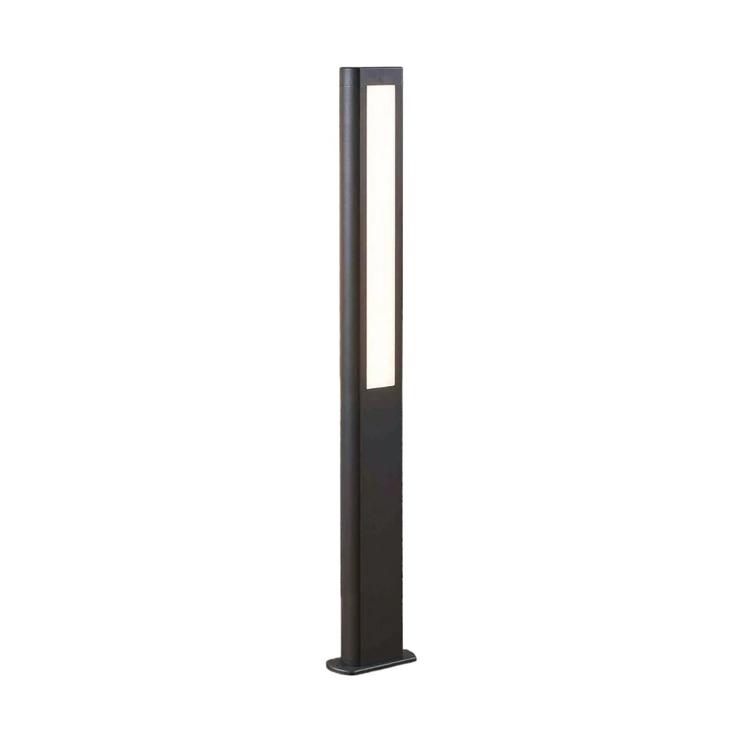 Lucande LED-Wegeleuchte Mhairi, Eckig, Dunkelgrau, 100 Cm â Bild 4