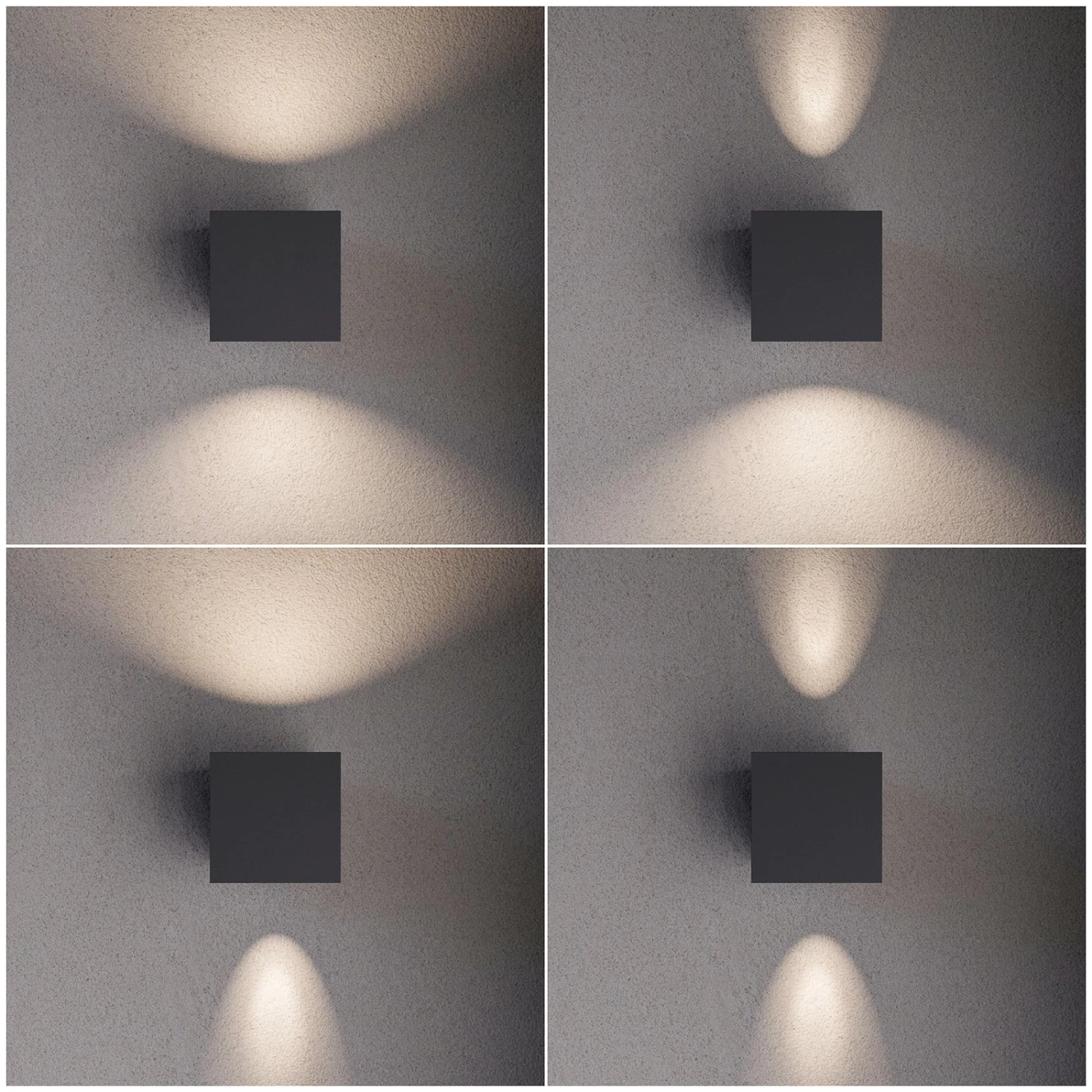 Lucande LED-AuĂenwandleuchte Jarno, Grafit â Bild 6