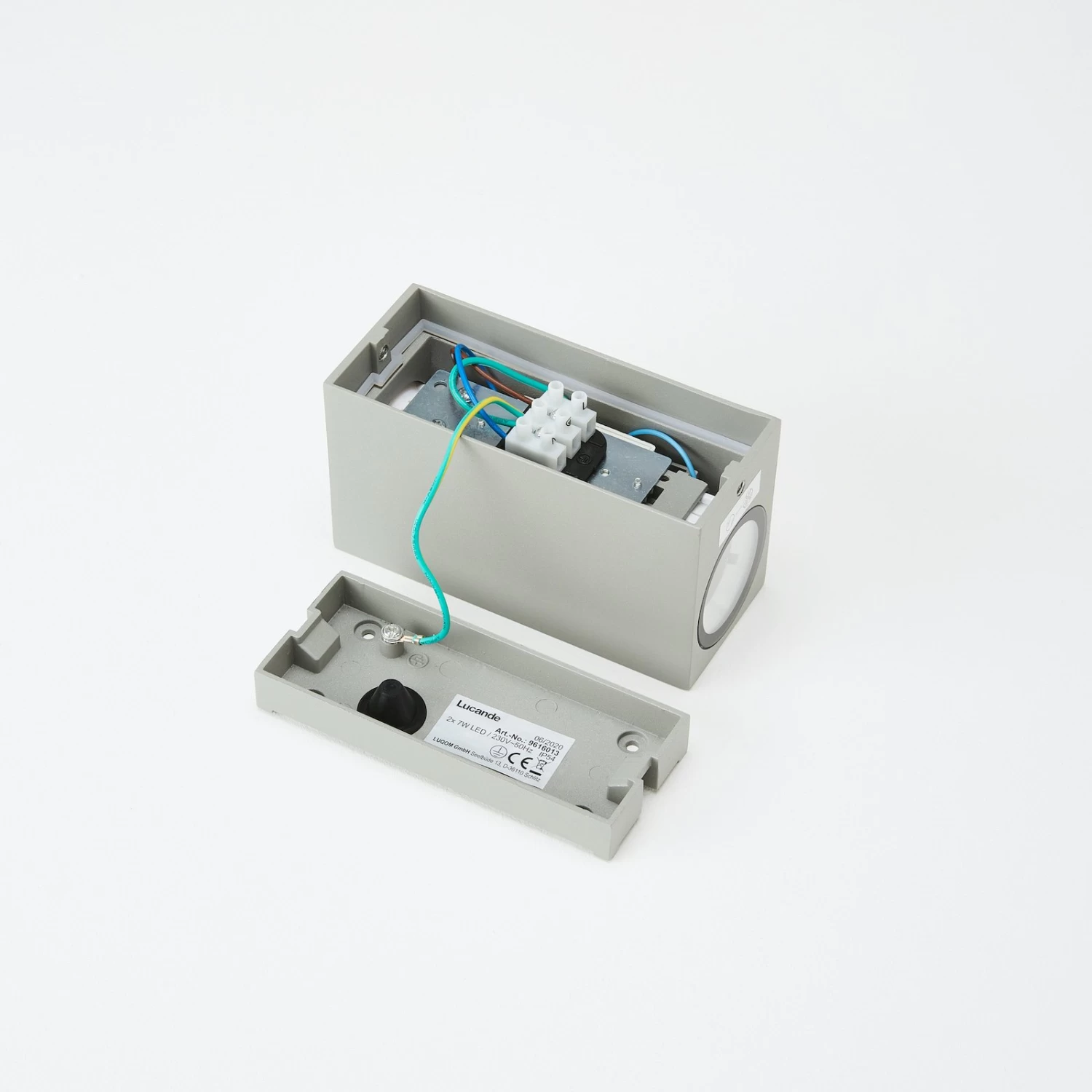 Lucande Silberne AuĂenwandleuchte Tavi M. Bridgelux LED â Bild 8