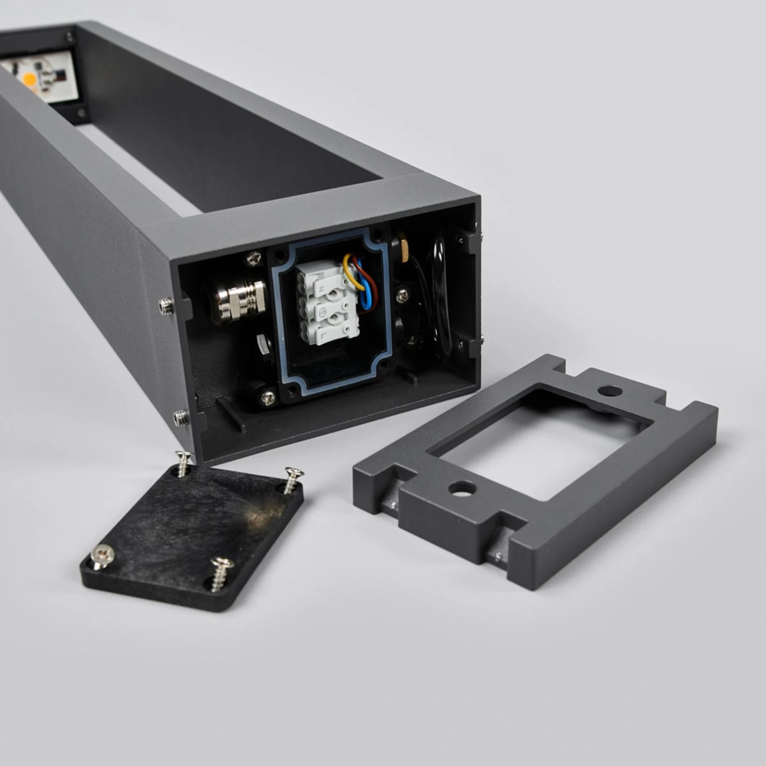 Lucande Grafitgraue LED-Wegelampe Jupp, 60 Cm – Bild 8