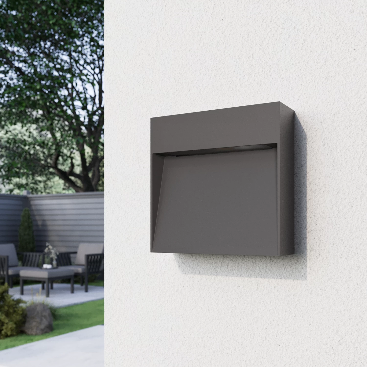 Lucande AuĂenwandleuchte Noreia In Eckiger Form â Bild 3