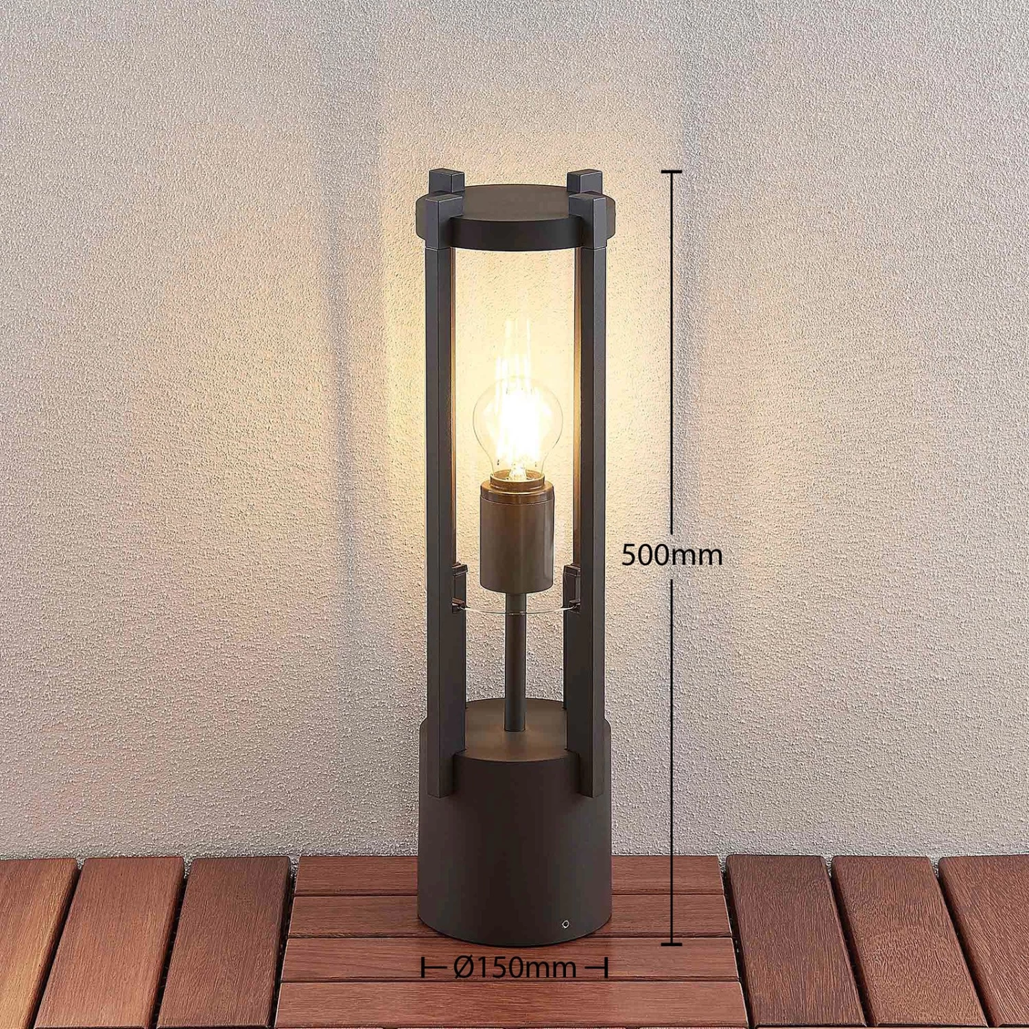 Lucande Brienne Sockelleuchte Aus Aluminium – Bild 4