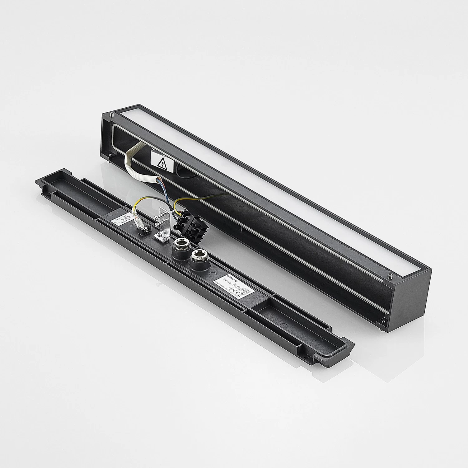 Lucande Lengo LED-Wandlampe, 50 Cm, Grafit, 1-fl. – Bild 9