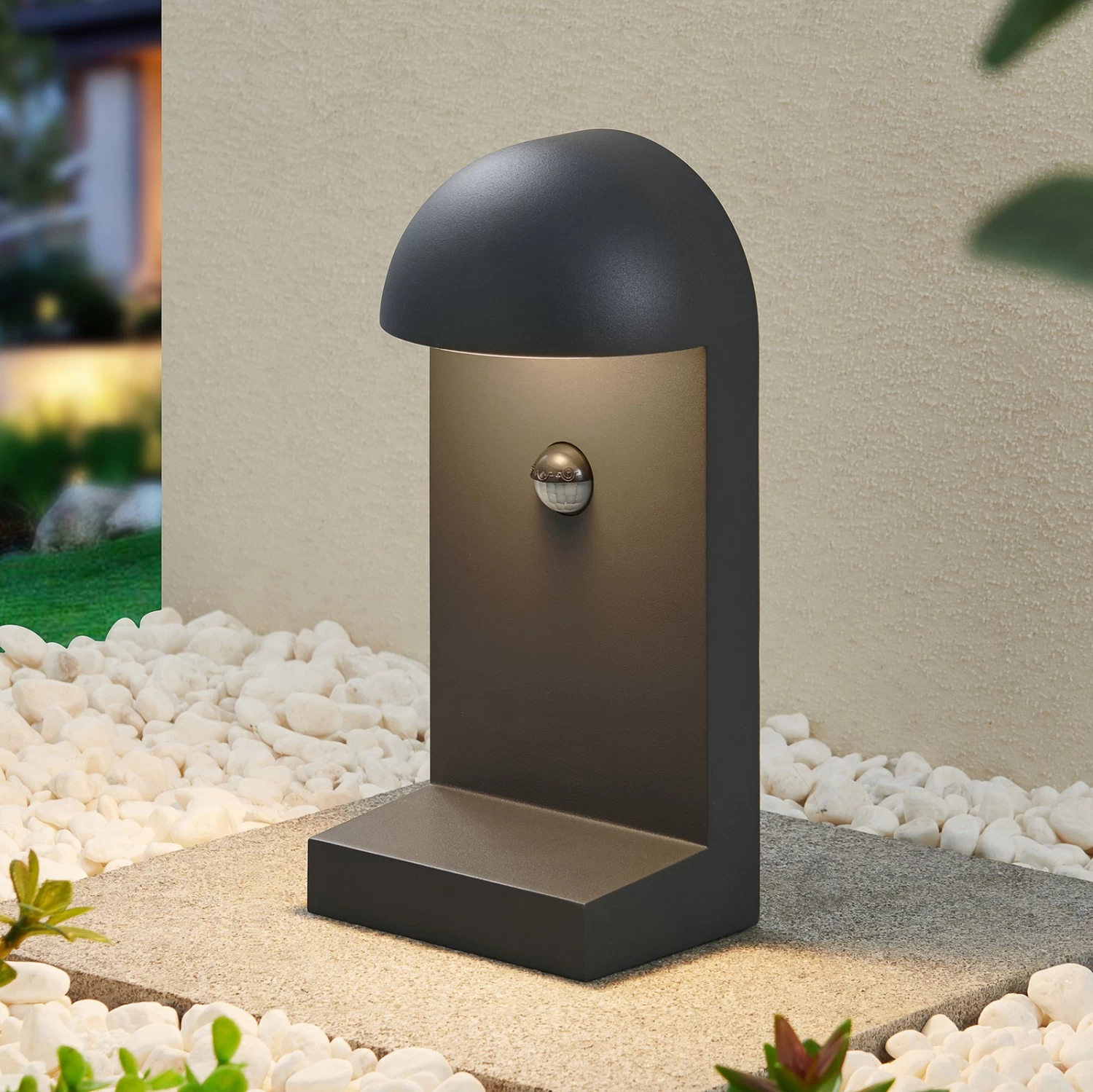 Lucande Jasmia Sensor-AuĂenwandlampe, Dunkelgrau â Bild 3