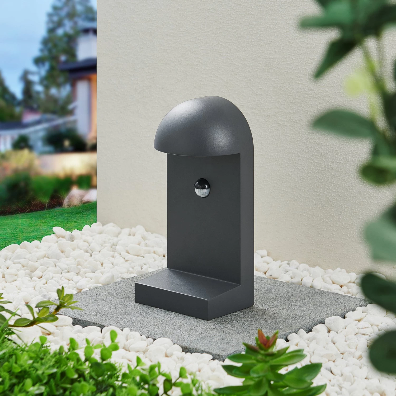 Lucande Jasmia Sensor-AuĂenwandlampe, Dunkelgrau â Bild 4