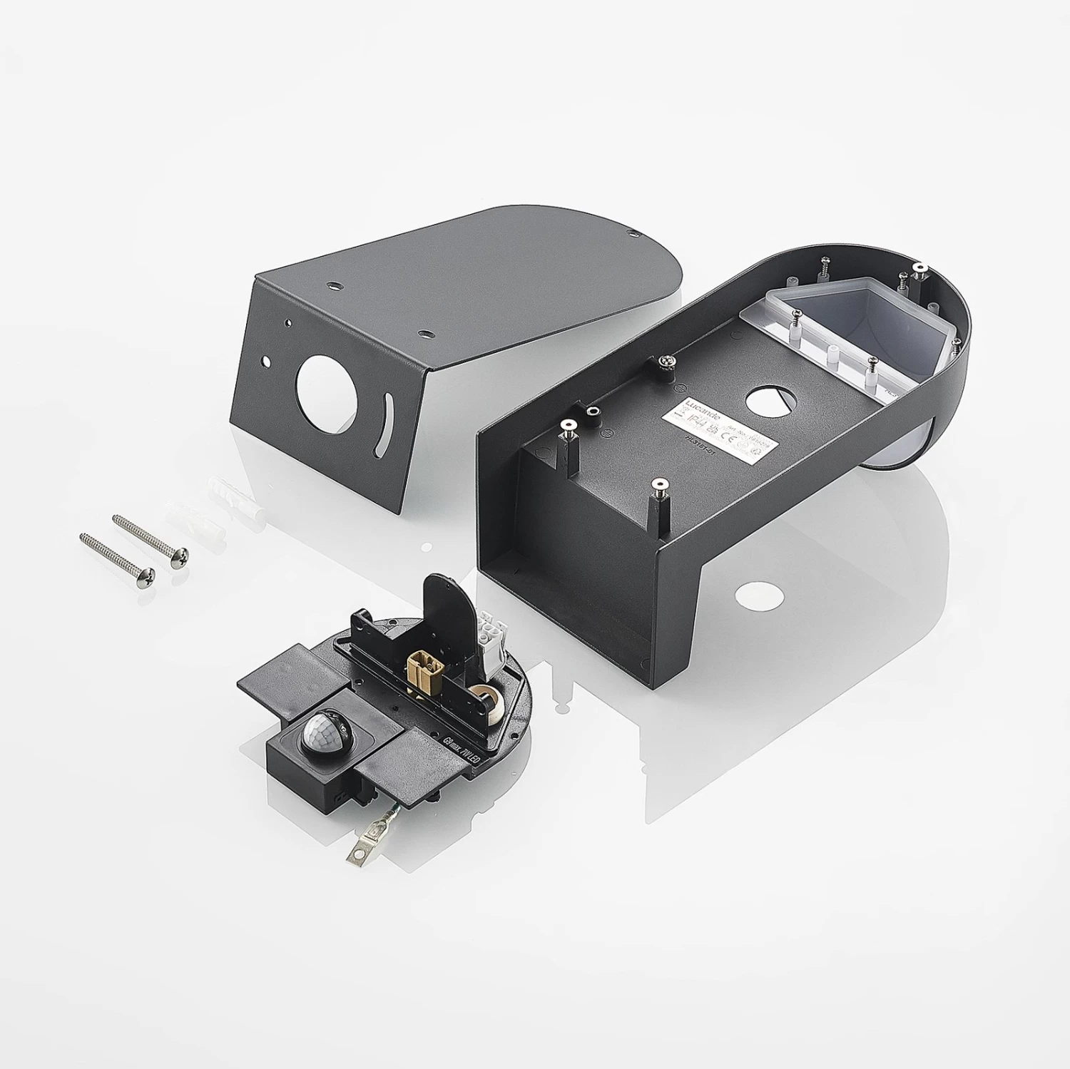 Lucande Jasmia Sensor-AuĂenwandlampe, Dunkelgrau â Bild 10