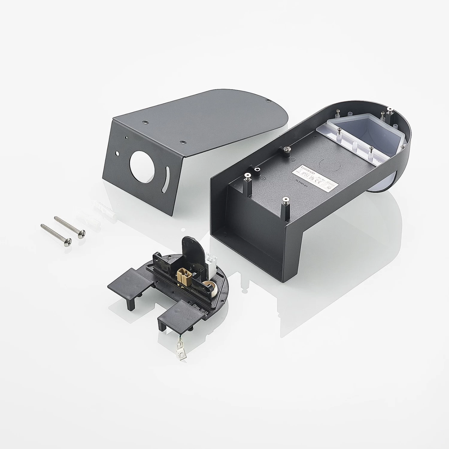 Lucande Jasmia AuĂenwandlampe, Dunkelgrau, G9 â Bild 8