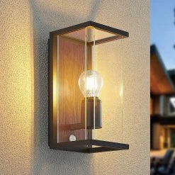 Lucande Elwin Wandleuchte, Einflammig, Sensor