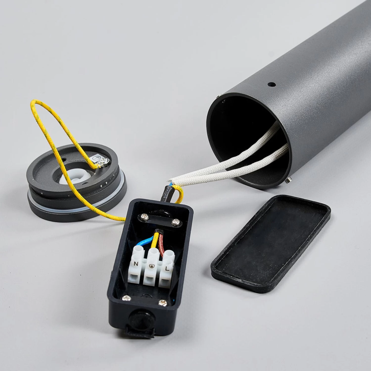 Lucande LED-Wegelampe Tomas, Dunkelgrau â Bild 8