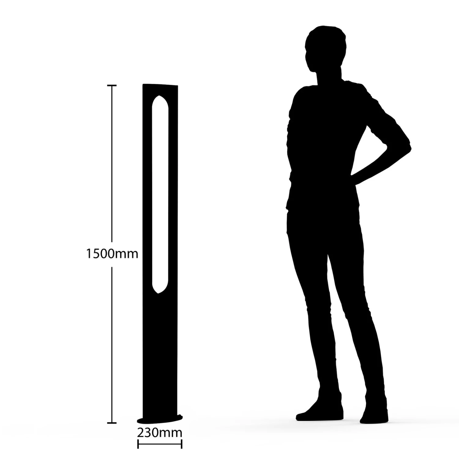 Lucande Dovino LED-Mastleuchte, 150 Cm – Bild 8