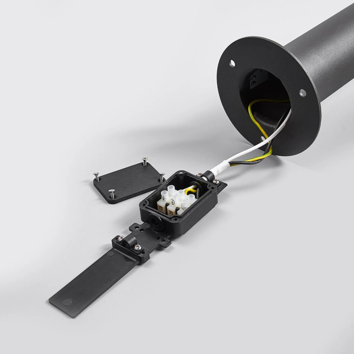 Lucande Anthrazitfarbene LED-Wegeleuchte Fenia – Bild 9