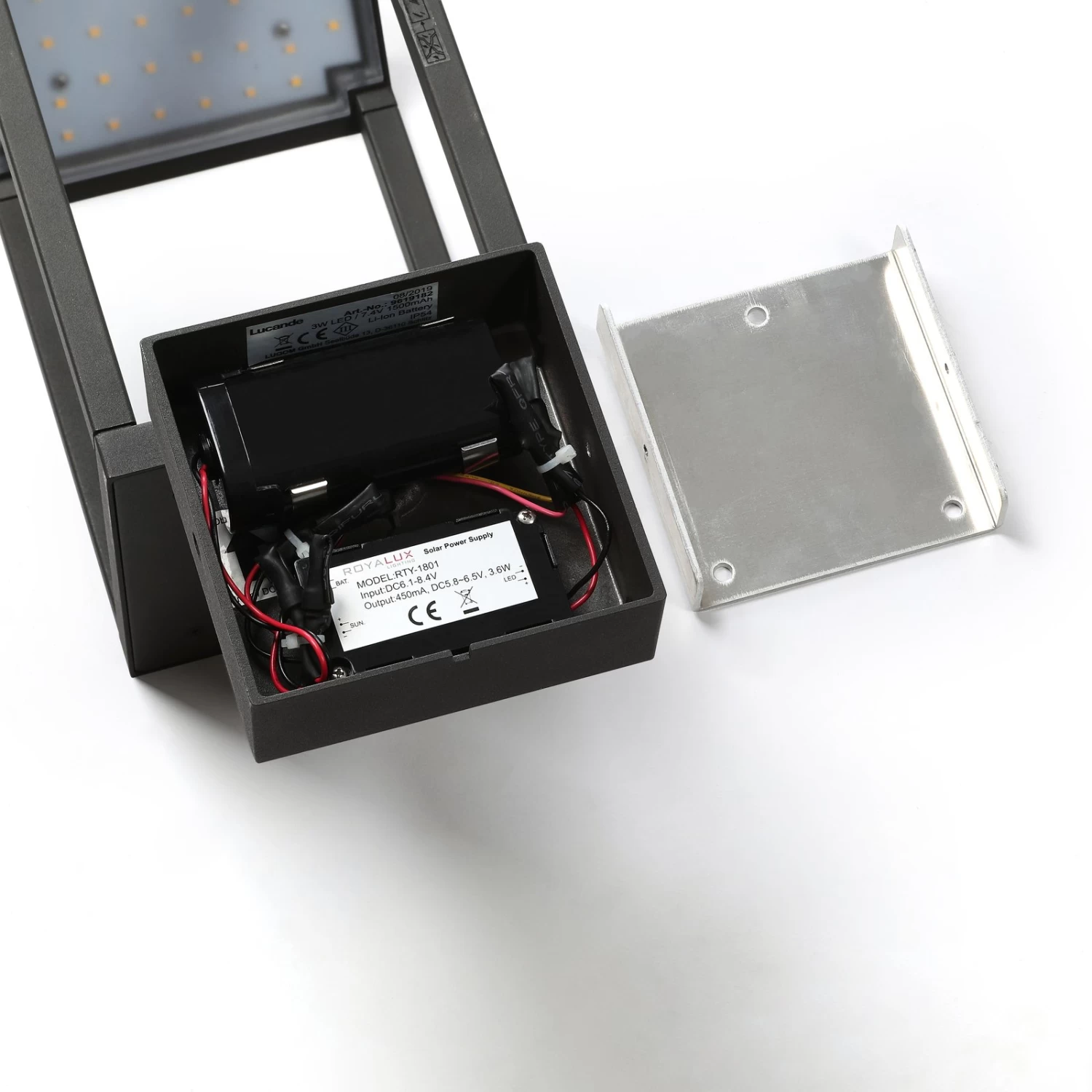 Lucande Timeo LED-Solar-AuĂenwandleuchte â Bild 8