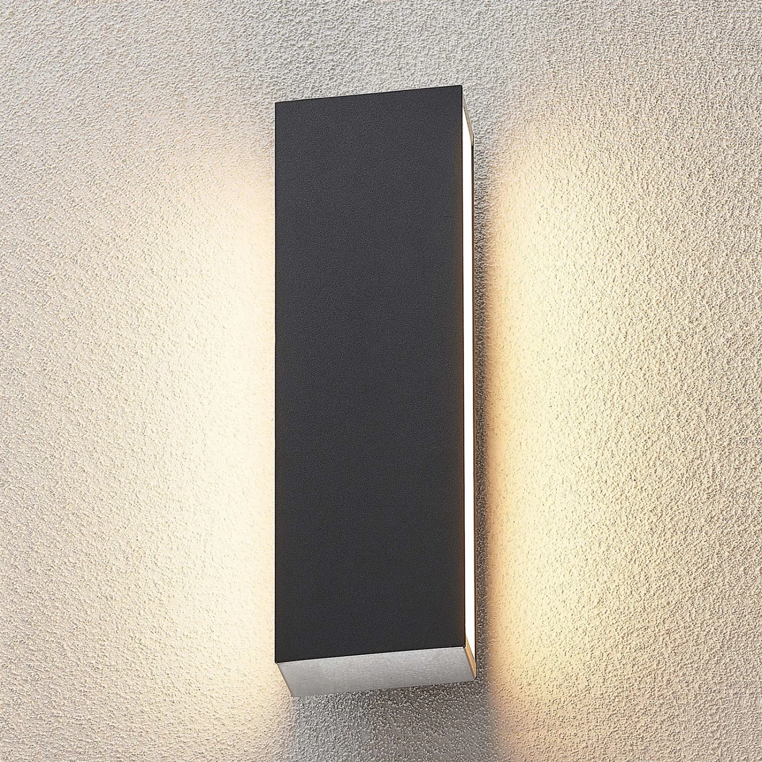 Lucande Aegisa LED-AuĂenwandlampe, Eckig â Bild 5
