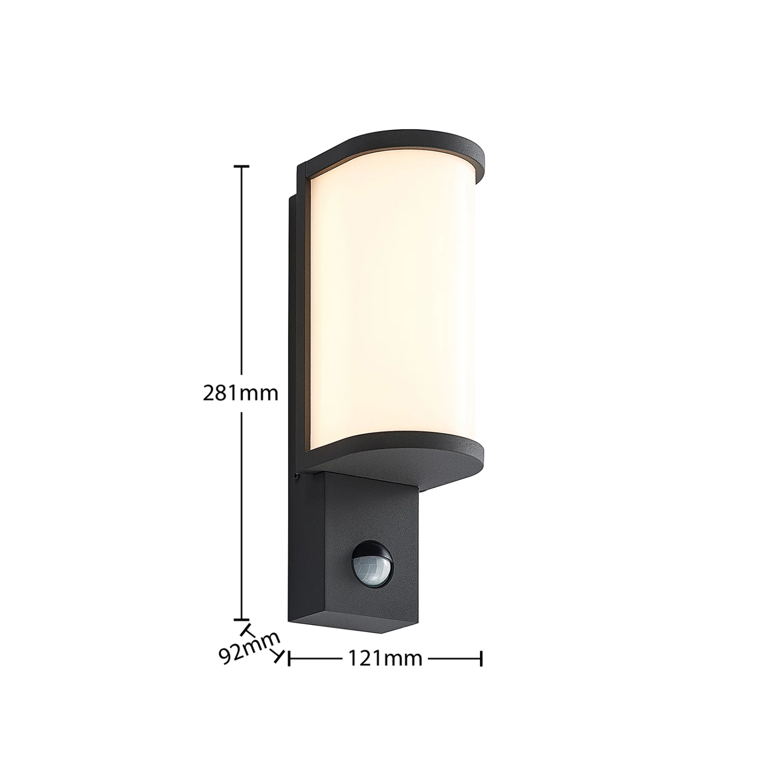 Lucande Jokum LED-AuĂenwandlampe, IP54, Sensor â Bild 7