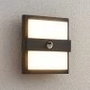 Lucande Gylfi LED-Außenwandleuchte Quadrat.+Sensor
