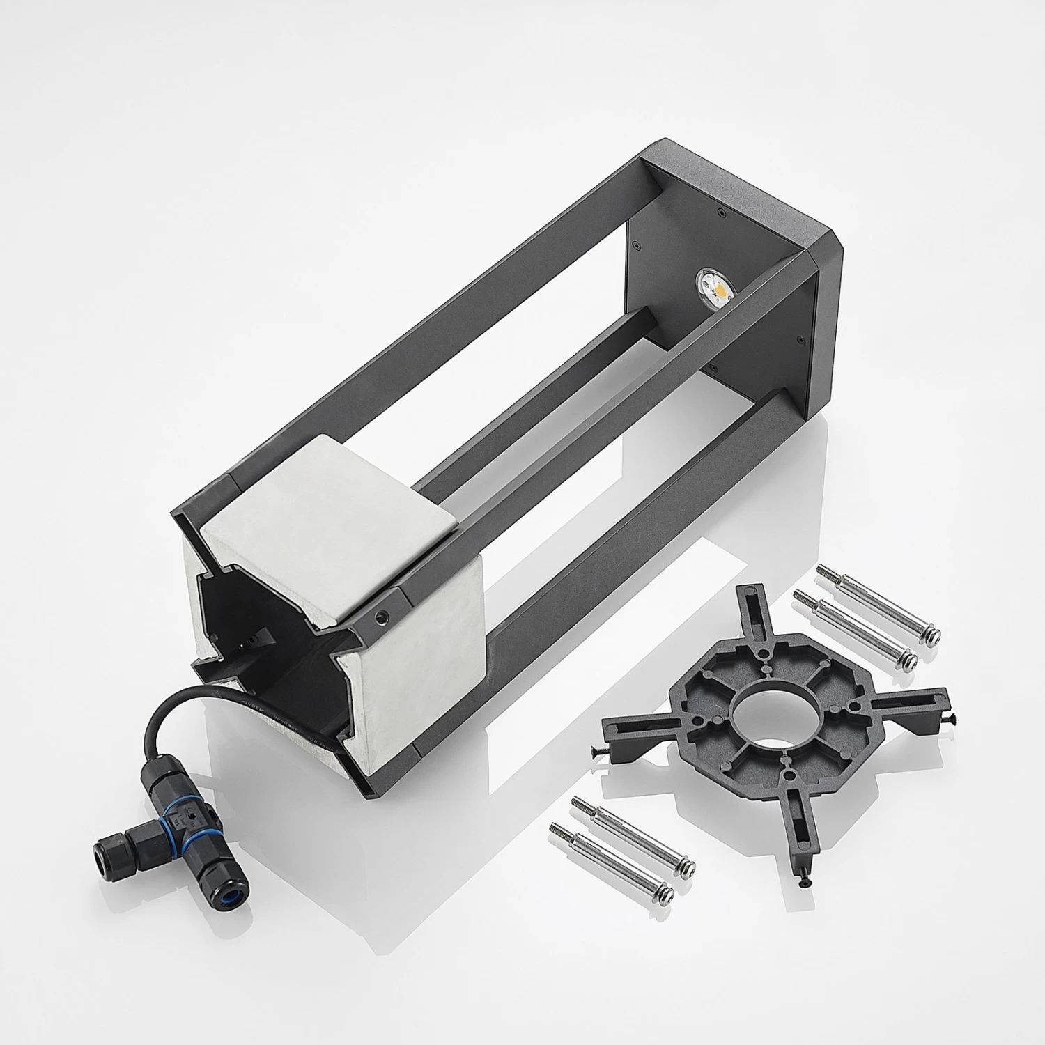 Lucande Kalisa LED-Sockelleuchte, Eckig â Bild 9