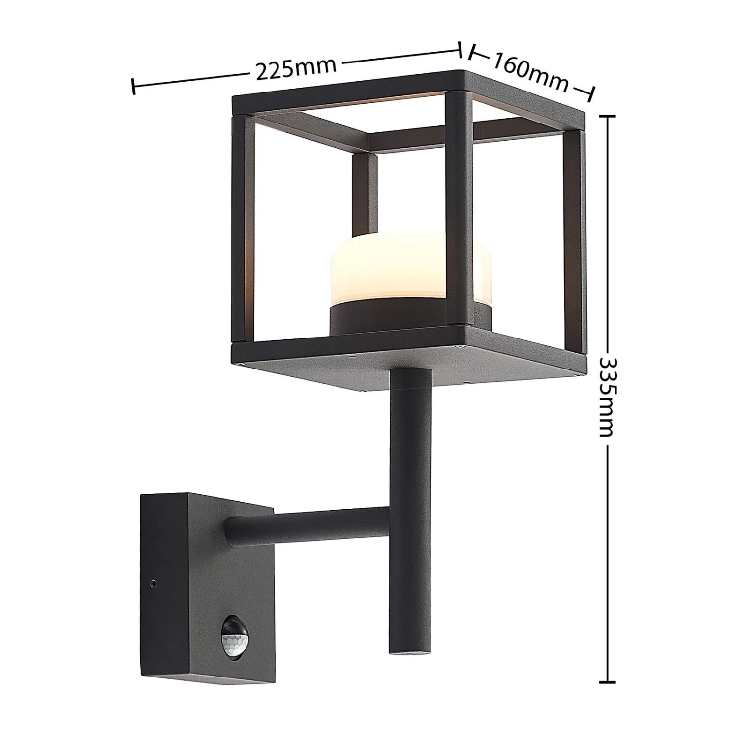 Lucande Timio AuĂenwandlampe, Uplight, Sensor â Bild 4