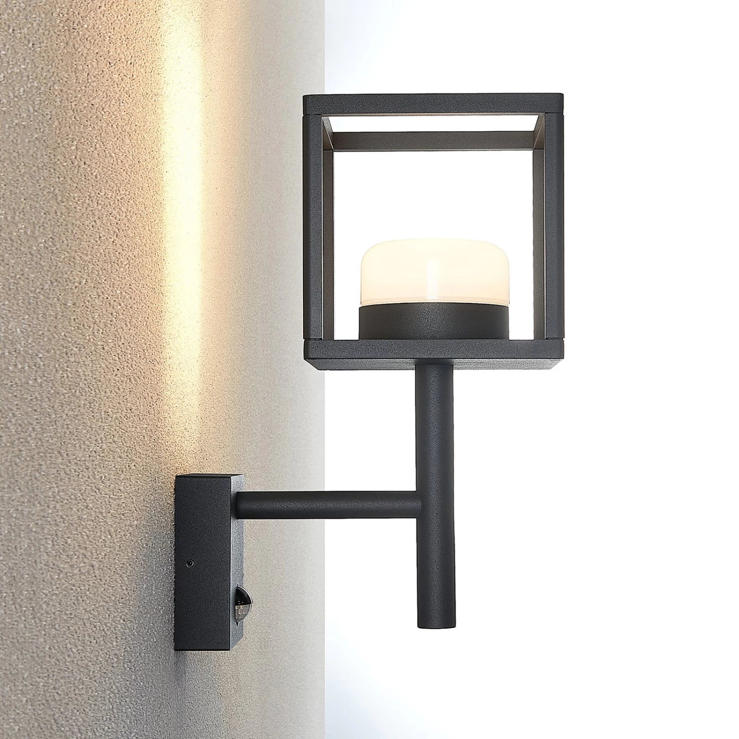 Lucande Timio AuĂenwandlampe, Uplight, Sensor â Bild 6