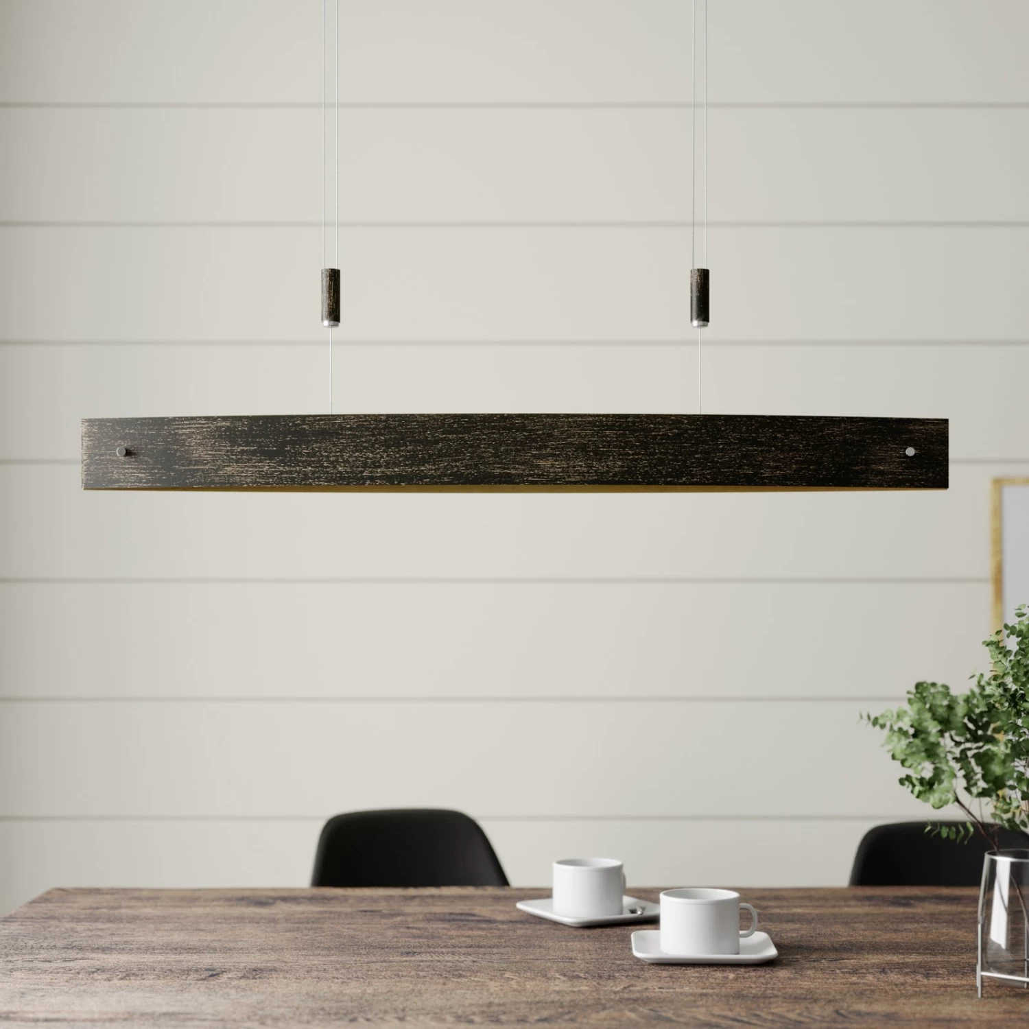 Lucande LED-Hängeleuchte Lio In Schwarz Mit Golddekor – Bild 3