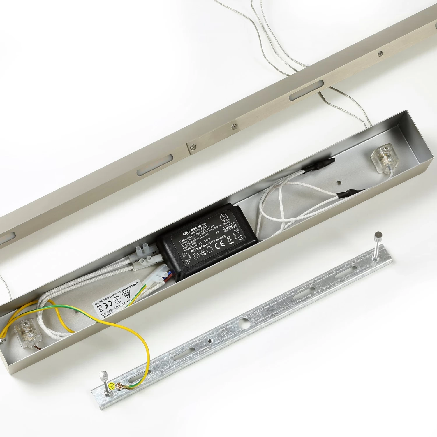 Lucande LED-Hängeleuchte Lio In Schwarz Mit Golddekor – Bild 8