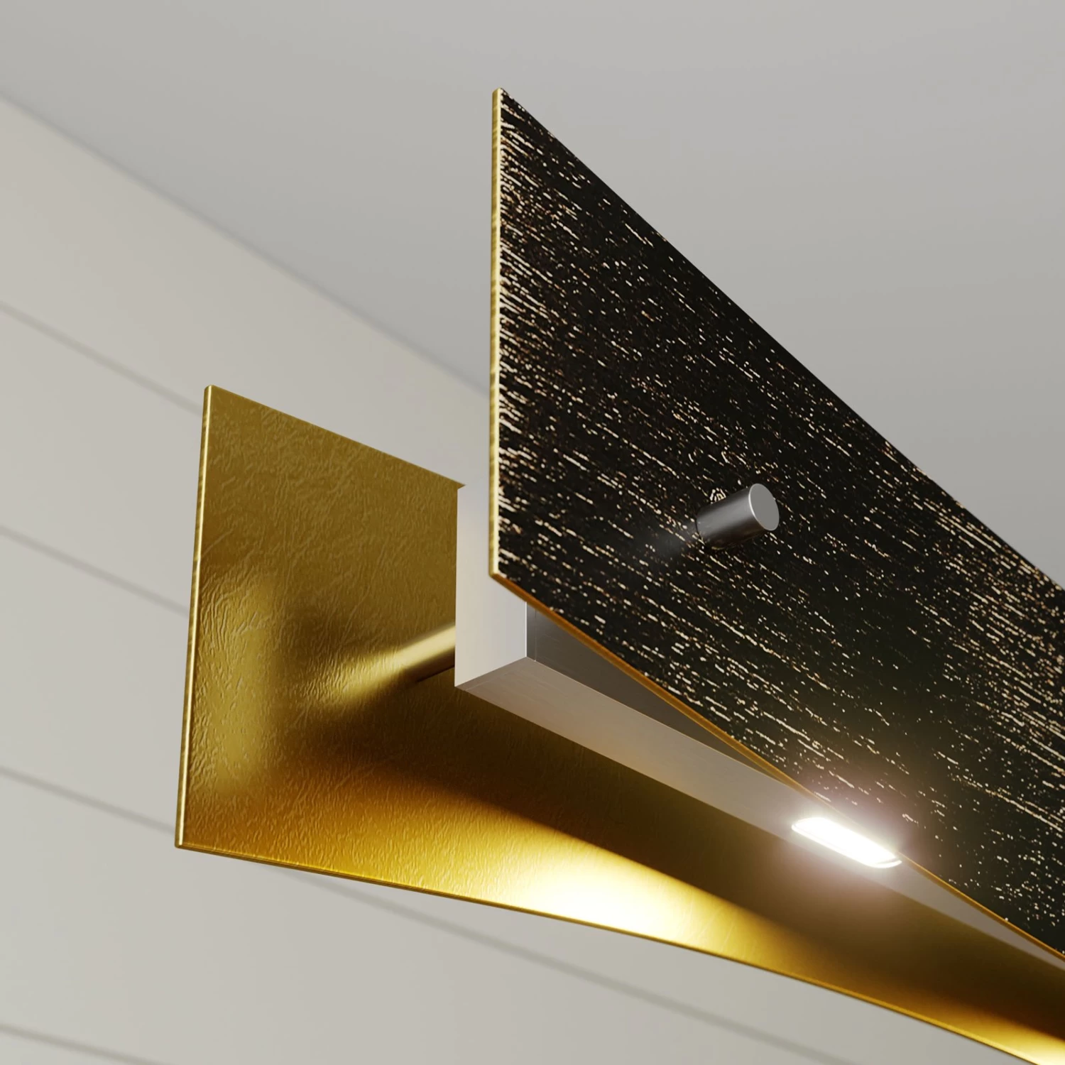 Lucande Dimmbare LED-HĂ€ngeleuchte Ebu, Schwarz-gold â Bild 9