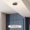 Lucande LED-Pendelleuchte Lyani In Chrom, Dimmbar, 50 Cm