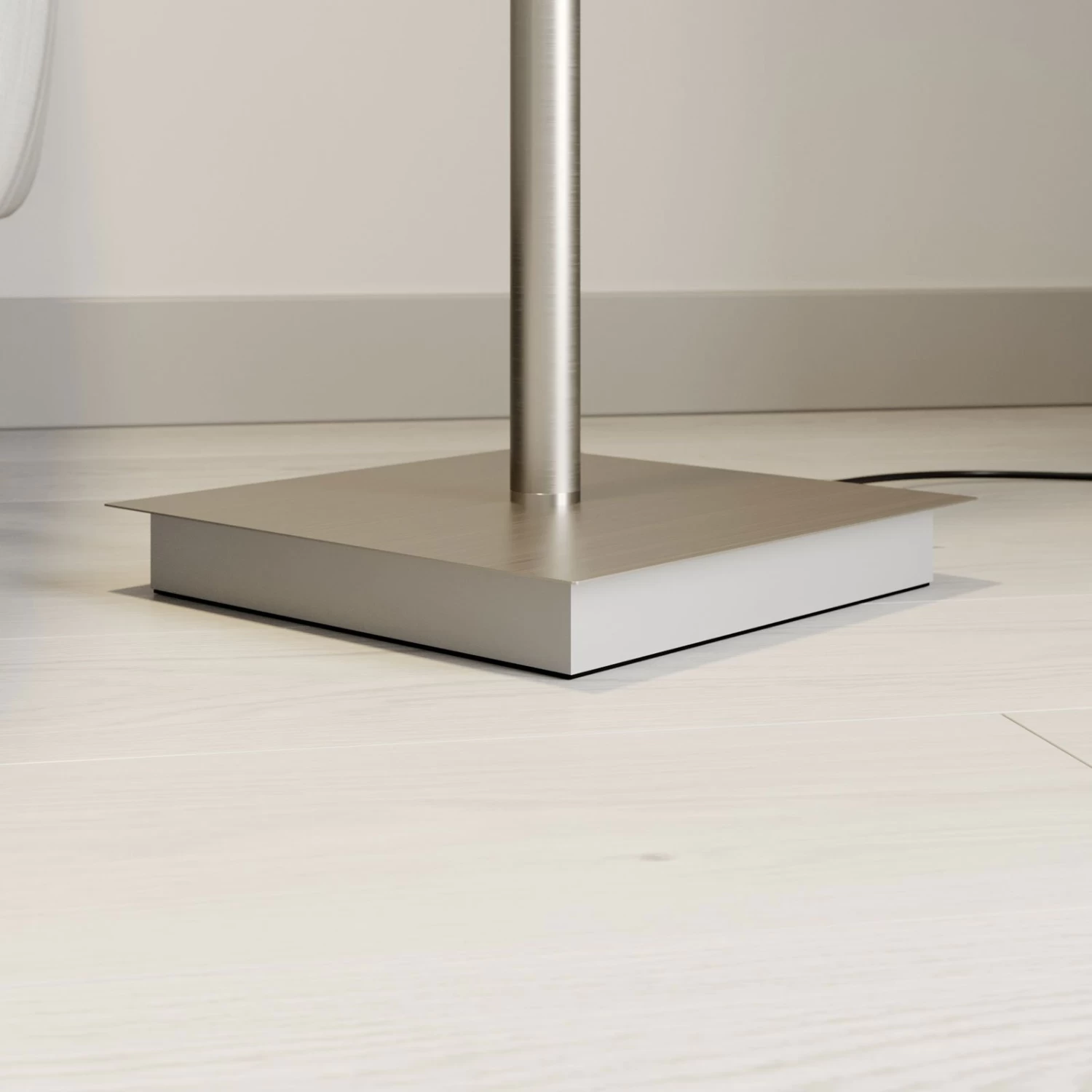 Lucande LED-Deckenfluter Parthena, Nickel â Bild 4