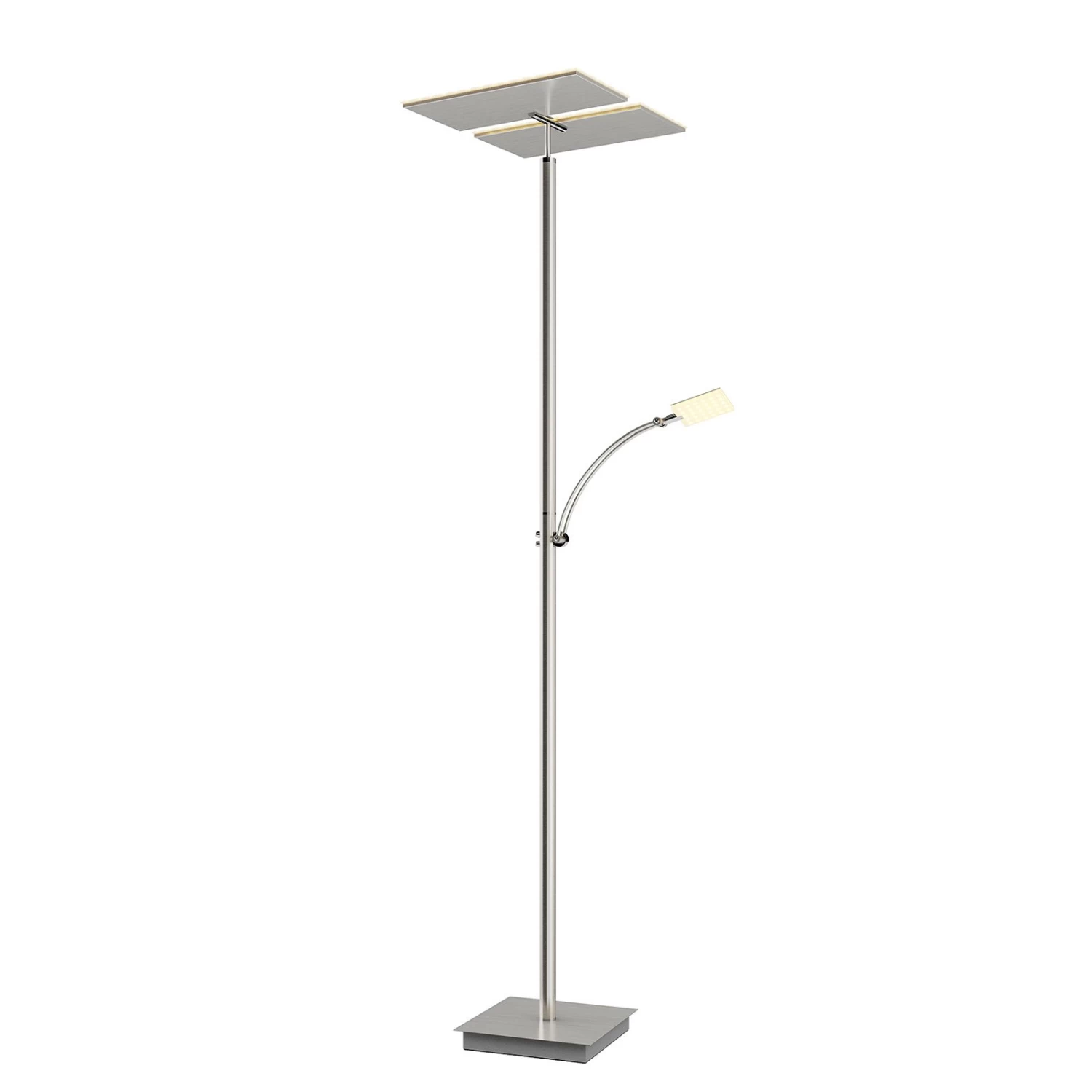 Lucande LED-Deckenfluter Parthena, Nickel â Bild 6