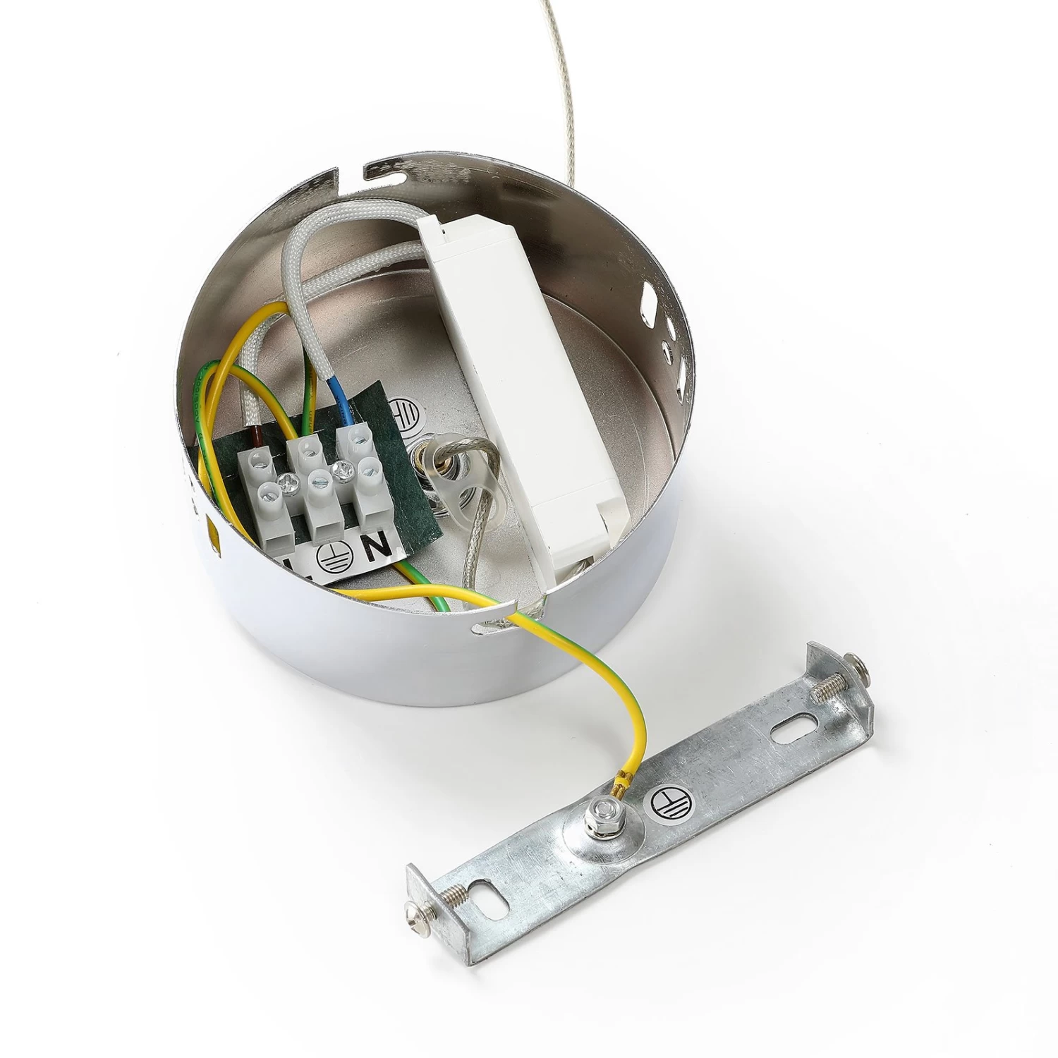 Lucande LED-Pendellampe Hayley Mit Glaskugel, 1-fl., Chrom â Bild 8