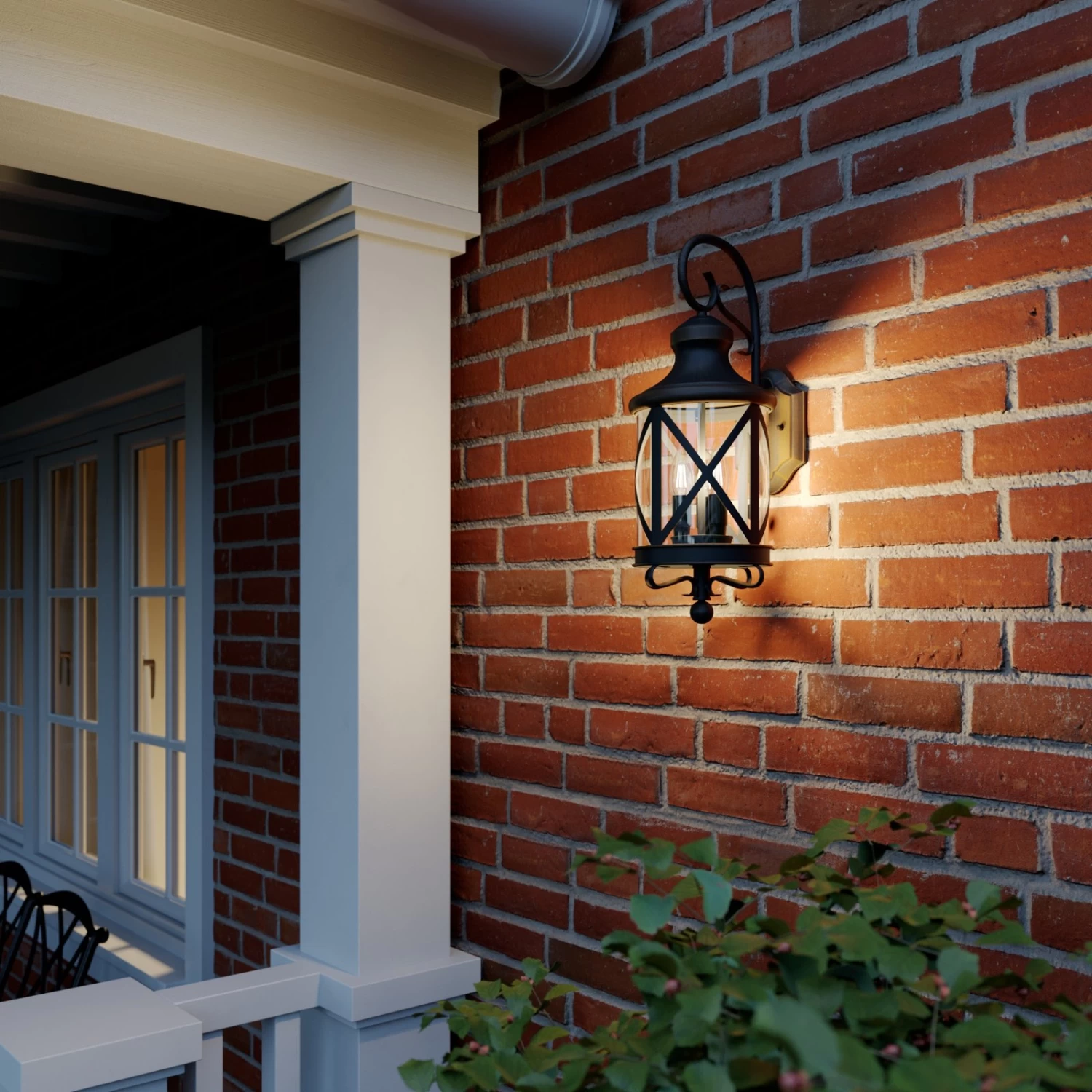 Lucande Marcellino AuĂenwandleuchte, Rostfarben â Bild 2