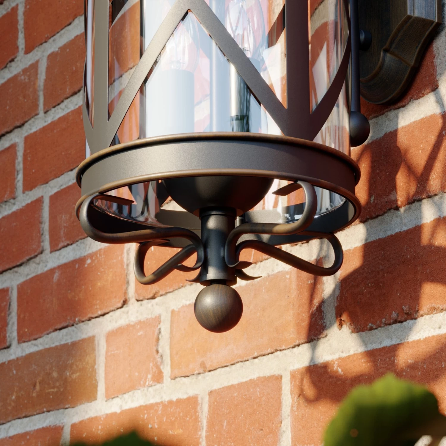 Lucande Marcellino AuĂenwandleuchte, Rostfarben â Bild 5