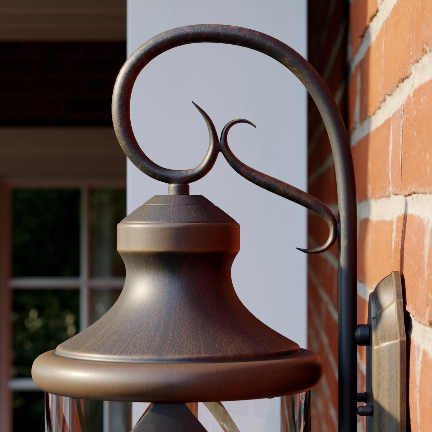 Lucande Marcellino AuĂenwandleuchte, Rostfarben â Bild 9