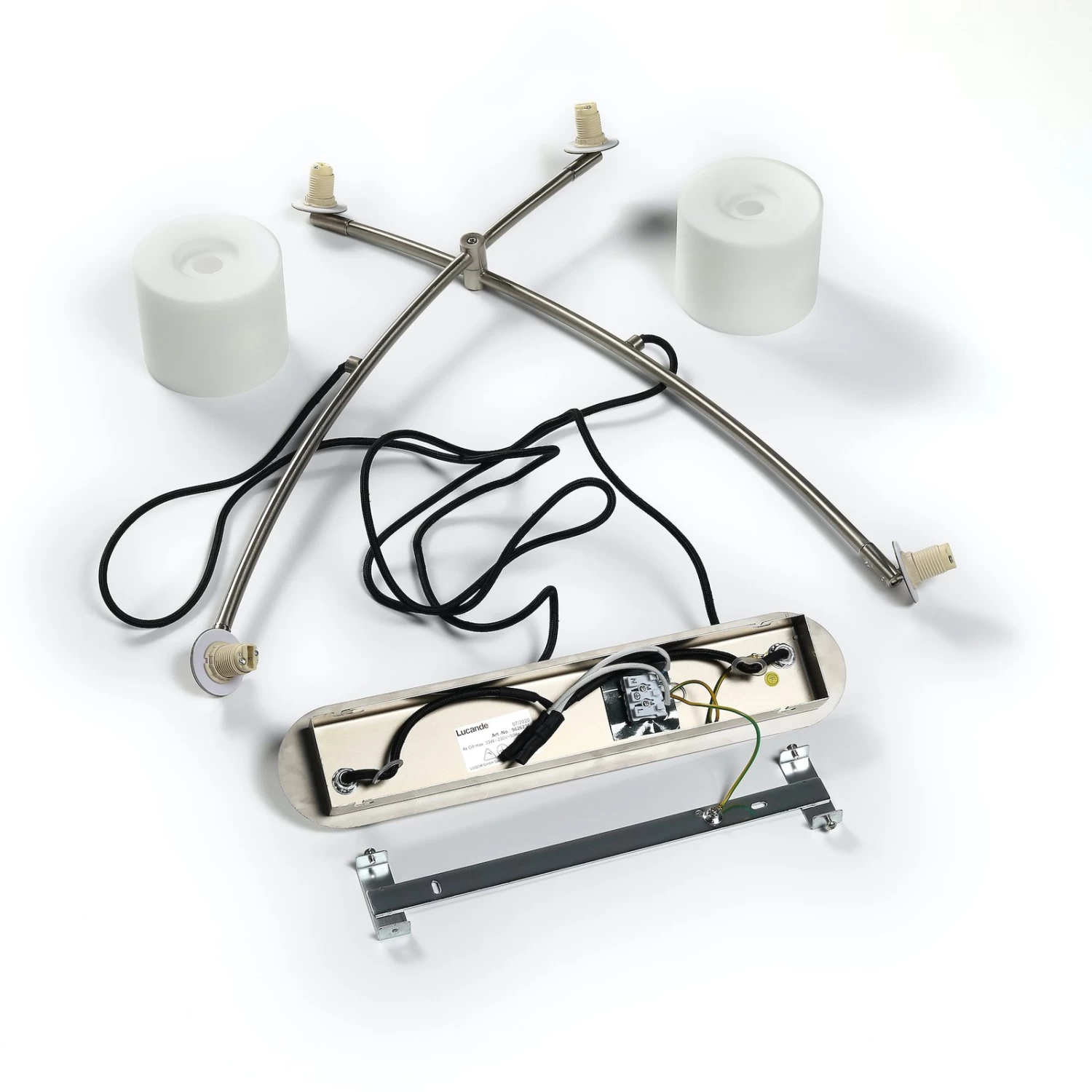 Lucande Juljana Pendellampe, 4-fl., Glasschirme â Bild 8