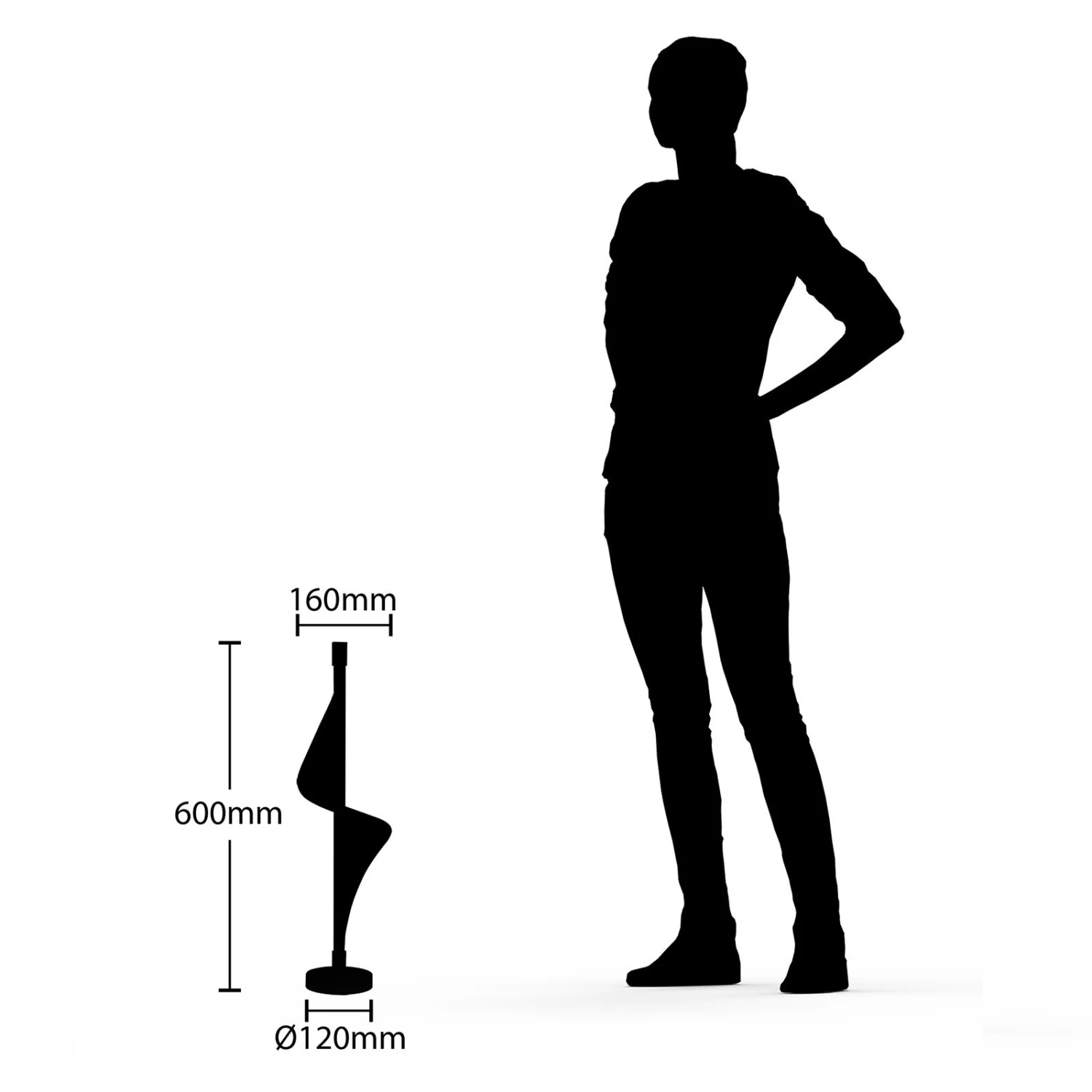 Lucande Edano LED-Tischlampe In Gedrehter Form – Bild 6