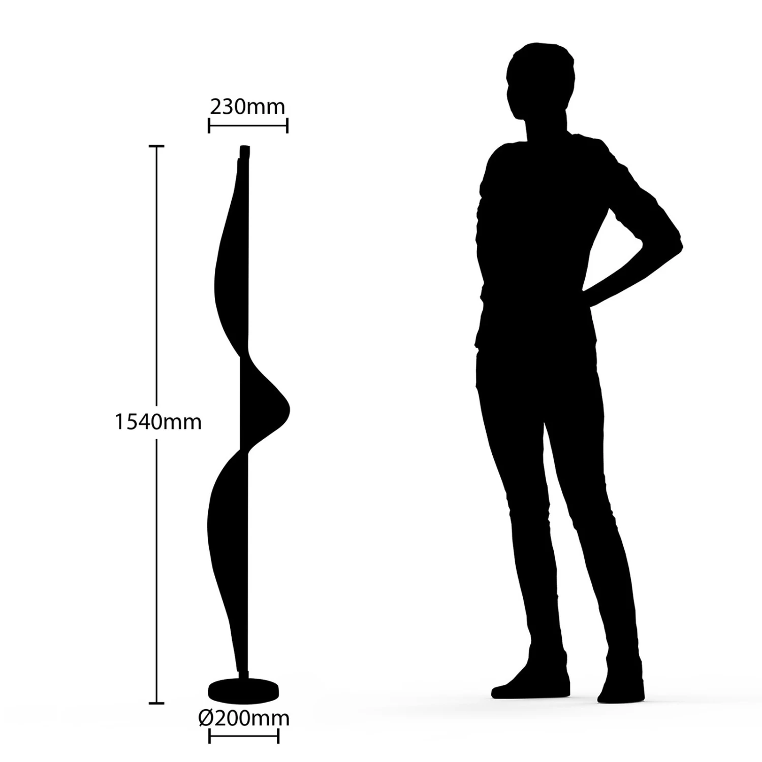 Lucande Edano LED-Stehlampe In Gedrehter Form â Bild 7