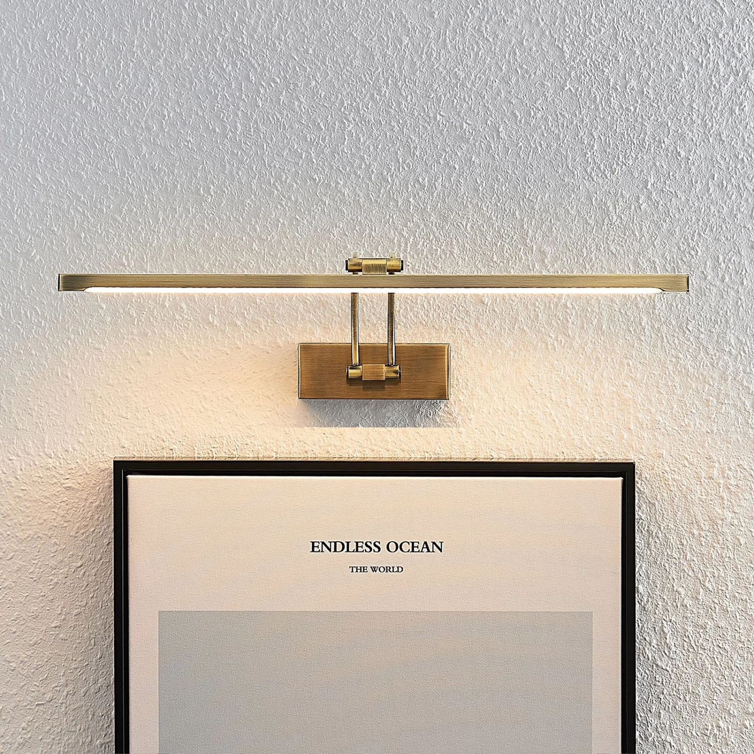 Lucande Felena LED-Bilderleuchte, Messing Antik – Bild 7