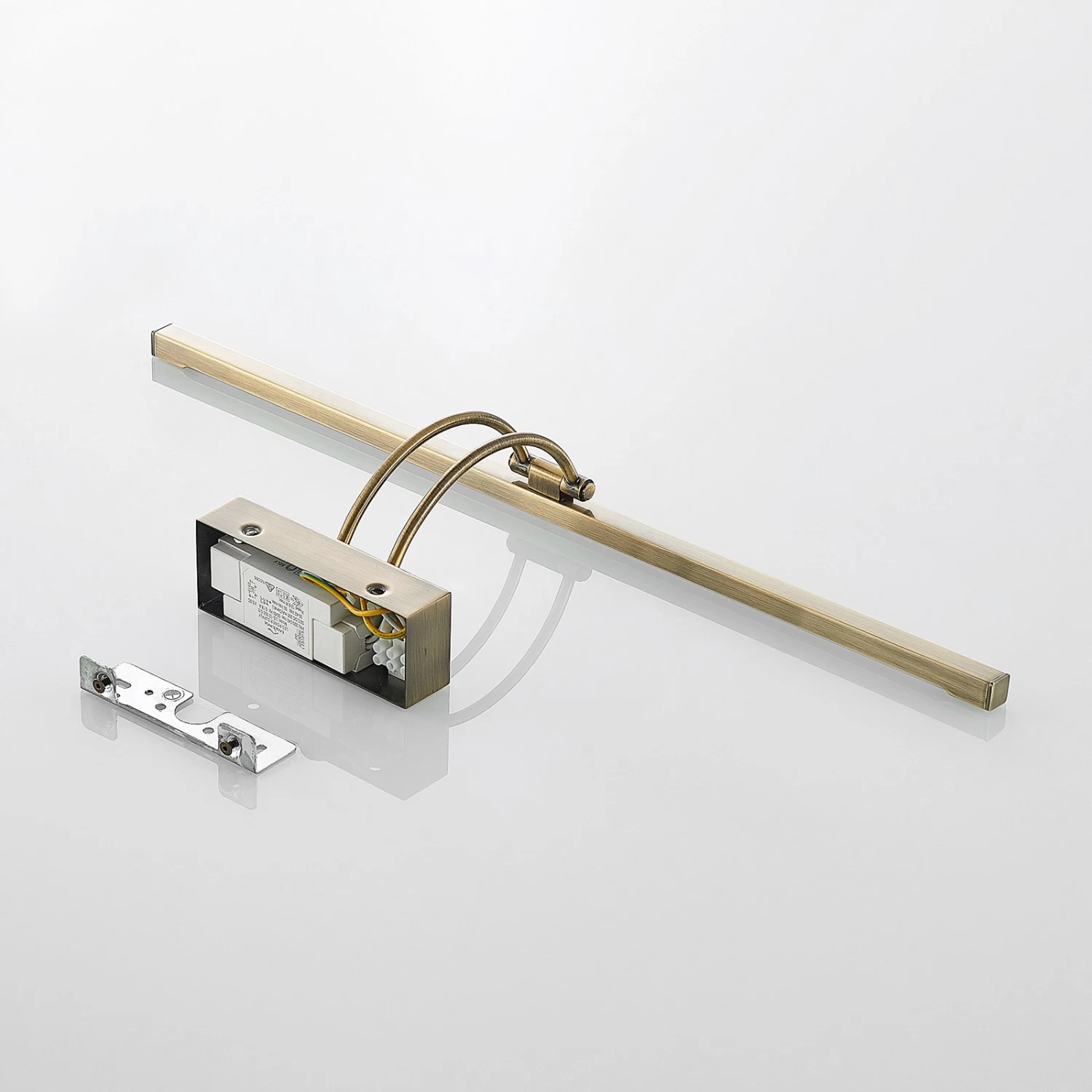 Lucande Felena LED-Bilderleuchte, Messing Antik – Bild 9