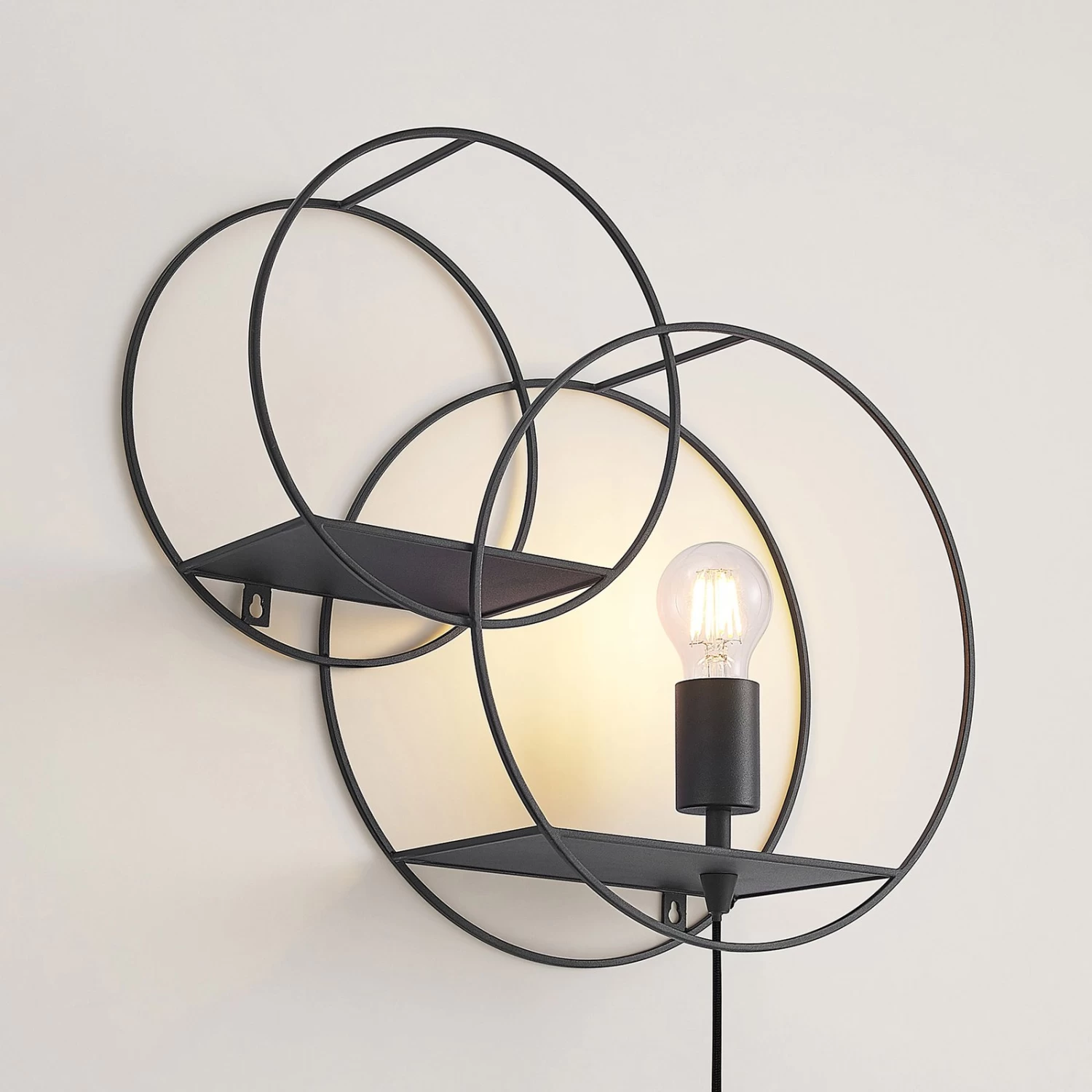 Lucande Andrik Wandleuchte, Rund, 2 Kreise â Bild 6