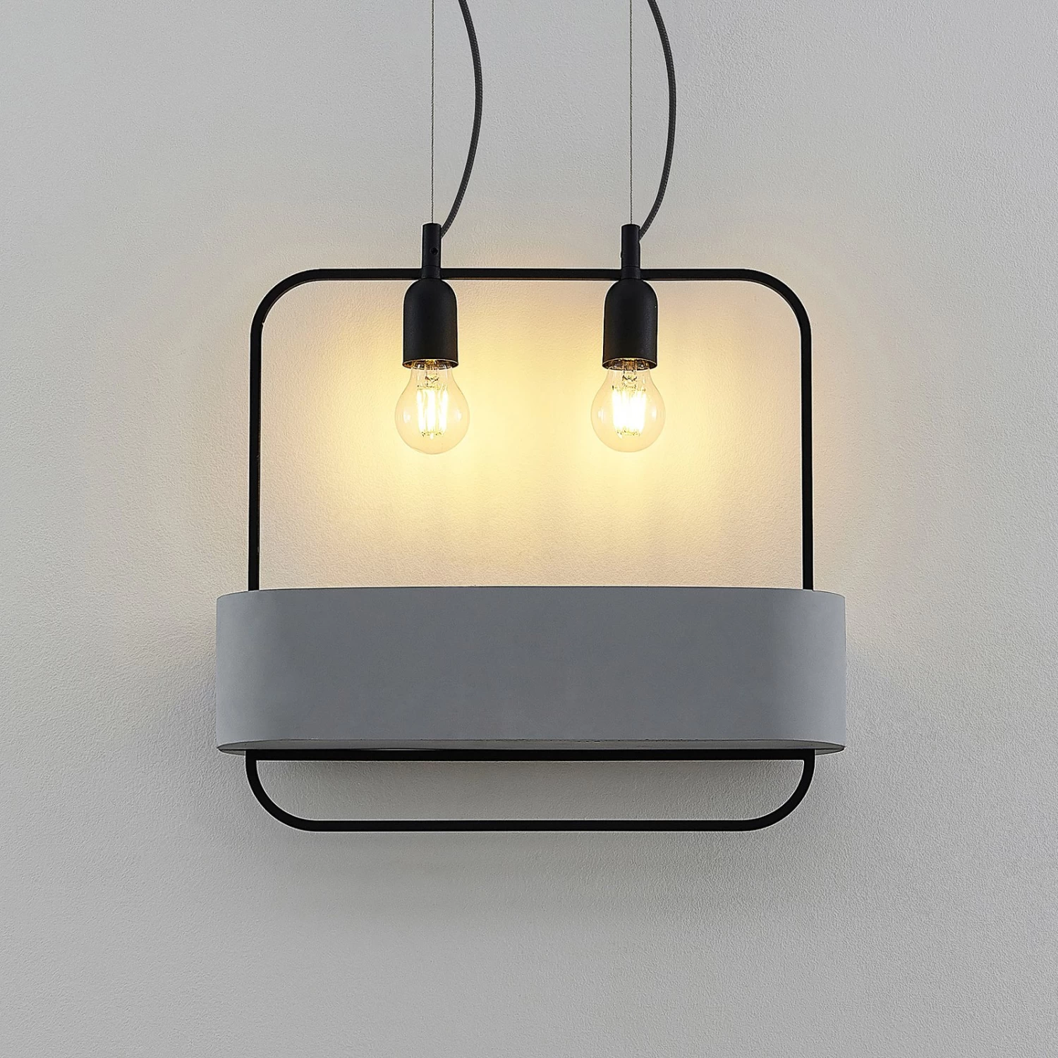 Lucande Teona HĂ€ngeleuchte Mit Beton, Zweiflammig â Bild 5