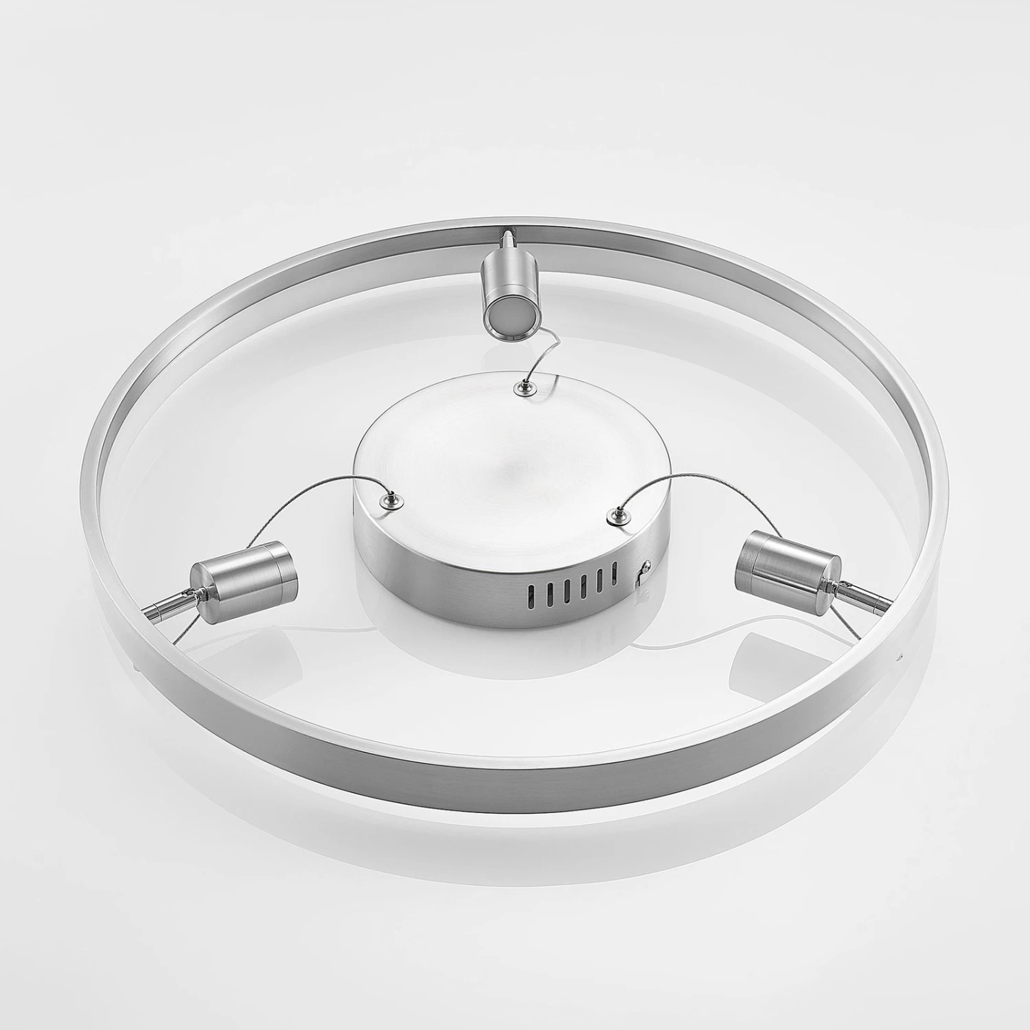 Lucande Paliva LED-HĂ€ngeleuchte, 48 Cm, Nickel â Bild 8