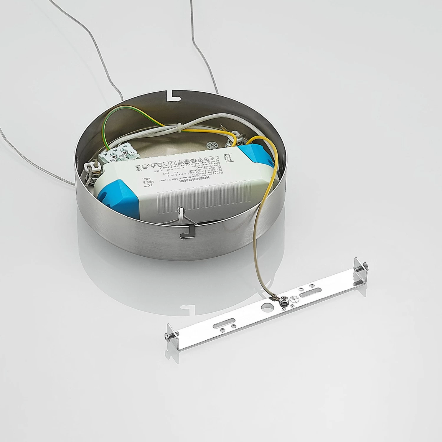 Lucande Paliva LED-HĂ€ngeleuchte, 48 Cm, Nickel â Bild 9