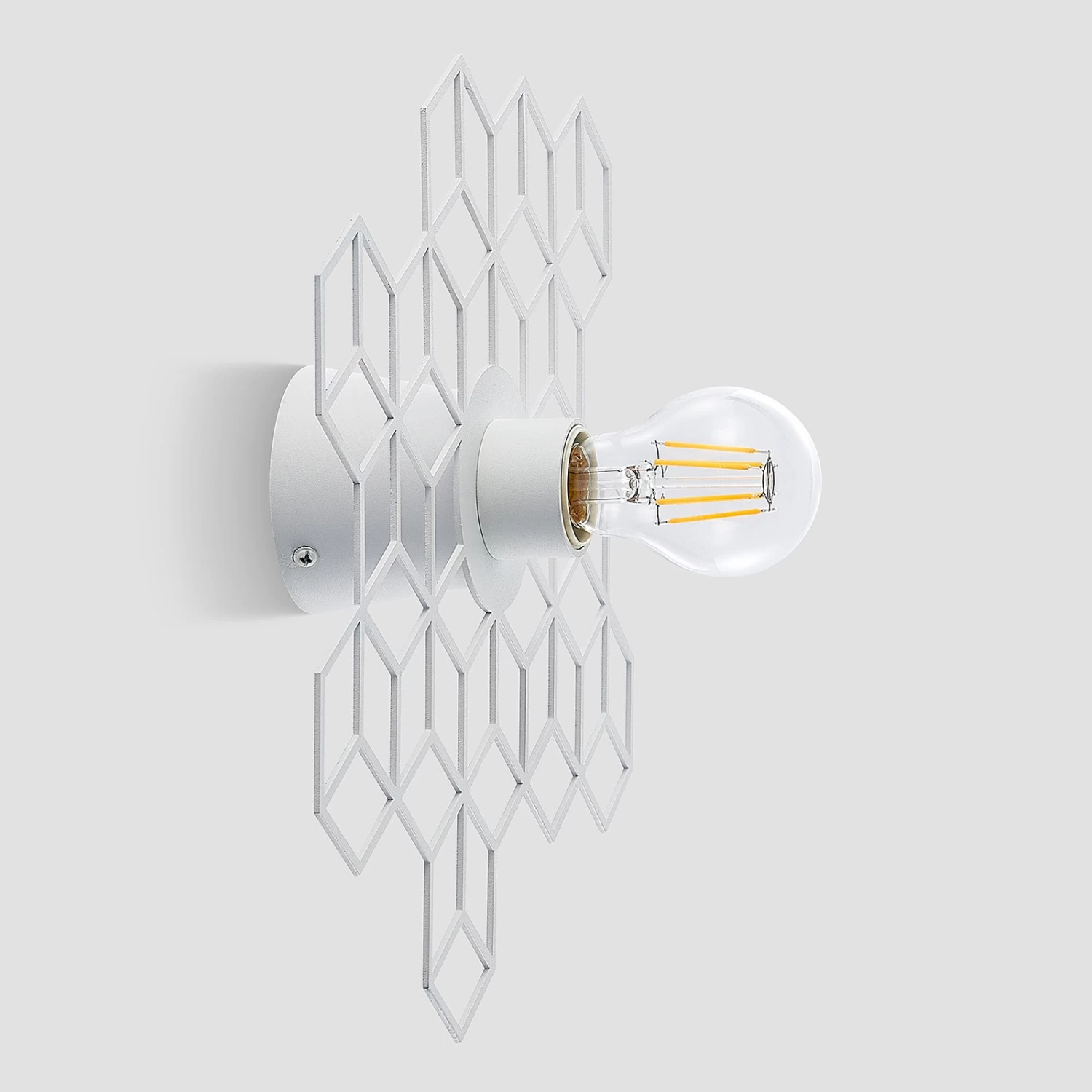Lucande Alexaru Wandleuchte, Waben, Weiß – Bild 9